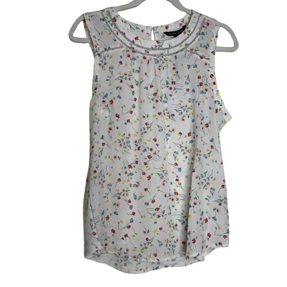 41 Hawthorn Eliee Sleeveless Lace Floral Blouse Multicolor NWT Size Large - Picture 2 of 7